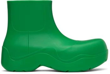 推荐Green Matte Puddle Chelsea Boots商品