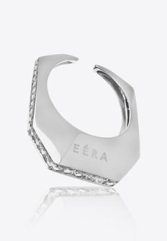 商品EÉRA | Special Order - Medium Sabrina Single Ear-Cuff in 18K White Gold with Diamonds,商家Thahab,价格¥27855图片