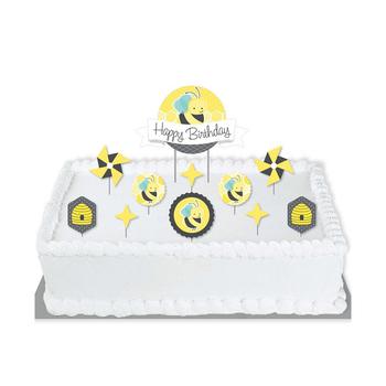 推荐Honey Bee - Birthday Party Cake Decorating Kit - Happy Birthday Cake Topper Set - 11 Pieces商品