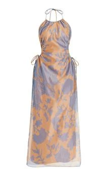 SIR SIR - Coralie Silk-Cotton Midi Dress - Print - 0 - Moda Operandi