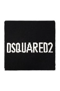 DSQUARED2 | Dsquared2 Logo-Intarsia Scarf,商家Cettire,价格¥2446