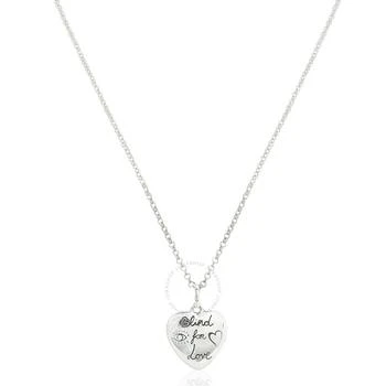 Gucci | "Blind For Love" necklace in silver,商家Jomashop,价格¥2011