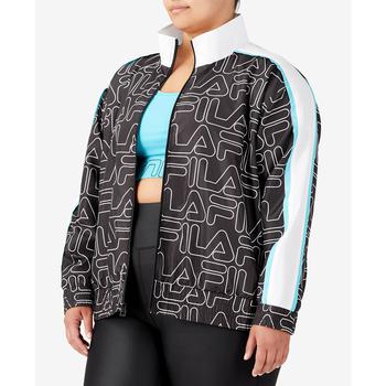 Fila | Plus Size Logo Print Zip-Front Jacket商品图片,7.5折