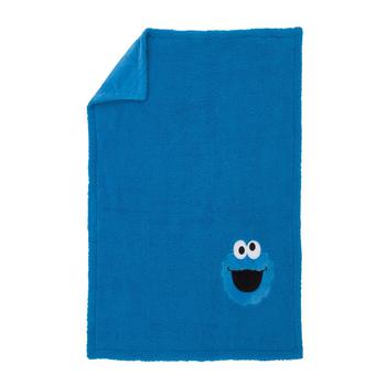 商品Macy's | Sesame Street Cookie Monster Sherpa Blanket with Applique,商家Macy's,价格¥274图片