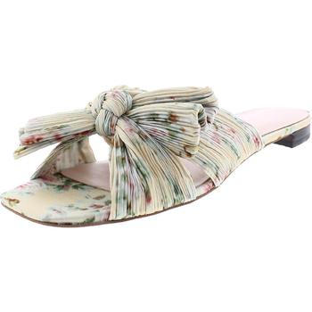 Loeffler Randall推荐, Loeffler Randall | Loeffler Randall Womens DAPHNE OPEN TOE FABRIC BOW/KNOT Slide Sandals商品图片 5.1折