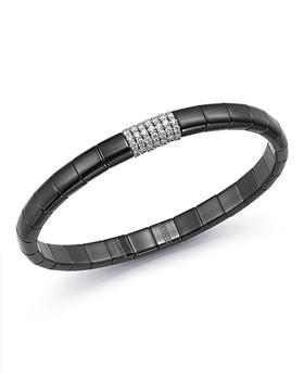 商品Roberto Demeglio | 18K White Gold & Black Ceramic Pura Stretch Bracelet,商家Bloomingdale's,价格¥12582图片