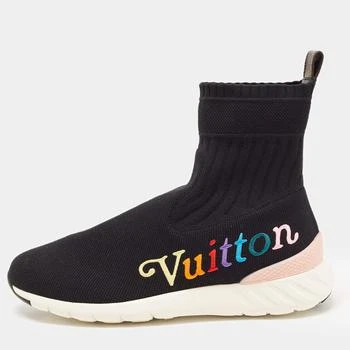 推荐Louis Vuitton Black Knit Fabric Aftergame High Top Sneakers Size 40商品