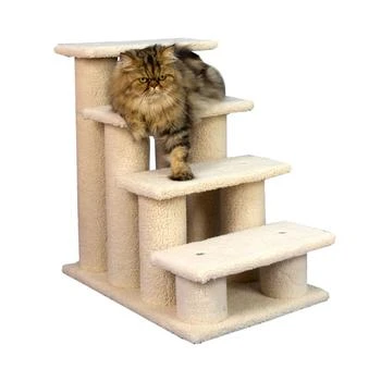 Macy's | 4 Step Stairs Real Wood Ramp For Dogs & Cats,商家Macy's,价格¥726