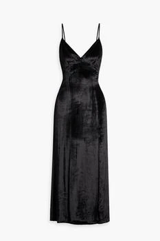 Alice + Olivia | Julietta crushed-velvet midi dress 4.5折, 独家减免邮费