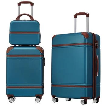 Streamdale Furniture | Streamdale Hardshell Luggage Sets 3 Pieces 20" +24" Luggages and Cosmetic Case Spinner Suitcase with TSA Lock Lightweight,商家Premium Outlets,价格¥1713