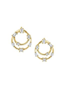 推荐14K Yellow Gold 0.68 TCW Diamond Earrings商品