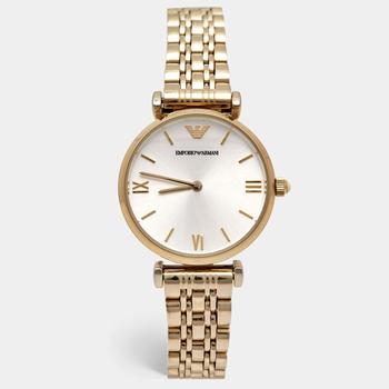 Emporio Armani Silver Gold Plated Stainless Steel Classic AR-1877 Women's Wristwatch 32 mm product img
