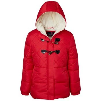 Wippette | Pink Platinum Toddler & Little Girls Hooded Toggle-Detail Quilted Puffer Jacket,商家Macy's,价格¥167
