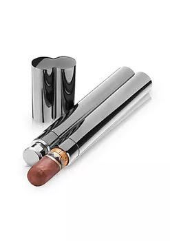 雪茄, Viski | Warren: Gunmetal Cigar Holder and Flask VISKI商品图片 7.6折