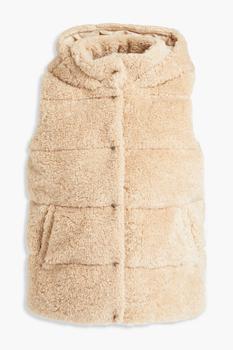 product Quilted faux shearling vest image