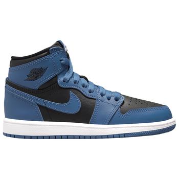 Jordan | 幼童 Air Jordan 1 High OG 休闲鞋 黑蓝色商品图片,