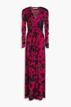 Diane von Furstenberg | Anne floral-print stretch-mesh maxi dress,商家THE OUTNET US,价格¥2228