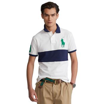 ralph lauren polo, Ralph Lauren | Men's Custom Slim Fit Big Pony Mesh Polo Shirt商品图片 6.3折