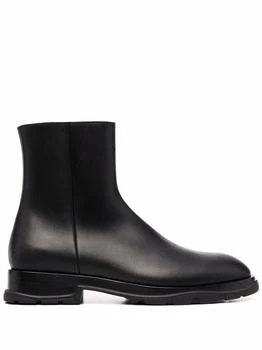 推荐ALEXANDER MCQUEEN - Leather Ankle Boot商品