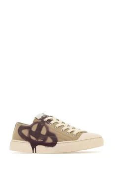 Vivienne Westwood | Cappuccino canvas Plimsoll Low Top 2.0 sneakers,商家G&B Negozionline,价格¥2101