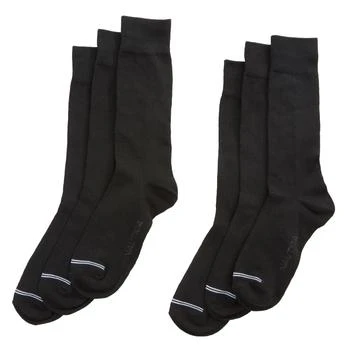 Nautica | Nautica Mens Solid Ribbed Dress Socks, 5-Pack,商家Premium Outlets,价格¥102
