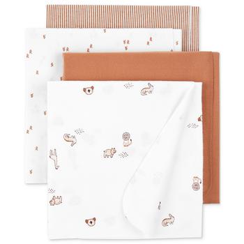 商品Baby Neutral 4-Pack Cotton Receiving Blankets图片