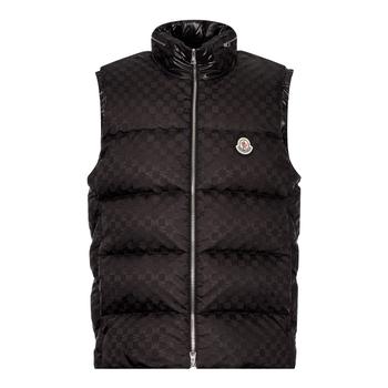 推荐Moncler Monogram Kita Jacquard Down Gilet - Black商品