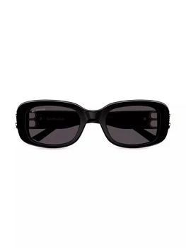 推荐Dynasty 53MM Rectangular Sunglasses商品