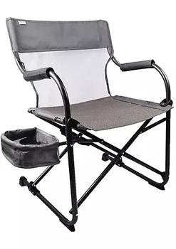 商品Zenithen | Zenree Heavy Duty Portable Camping Folding Director's Chair Outdoor, Gray,商家Belk,价格¥416图片