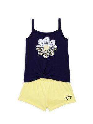 商品Juicy Couture | Little Girl’s 2-Piece Tank Top & Shorts Set,商家Saks OFF 5TH,价格¥108图片
