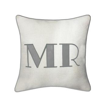 Celebrations, Edie@Home | Celebrations Pillow Embroidered Appliqued "Mr"商品图片 5.9折