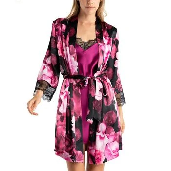 Linea Donatella | Women's Erina 2-Pc. Printed Robe & Chemise Set 