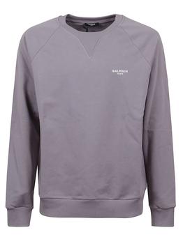 Balmain真假, Balmain | Balmain Logo-Printed Ribbed Hem Sweatshirt商品图片 8.1折