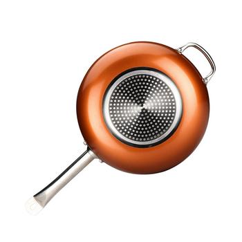 商品Culinary Edge | 12", 6QT Copper Nonstick Wok Set,商家Macy's,价格¥286图片