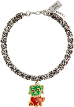 CHOPOVA LOWENA | Silver Puppy Pendant Necklace商品图片,5.8折, 独家减免邮费