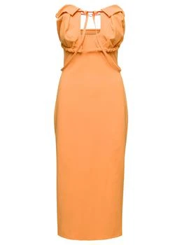 Jacquemus | Orange Midi Dress La Robe Bikini In Cotton Blend Woman,商家Italist,价格¥4262