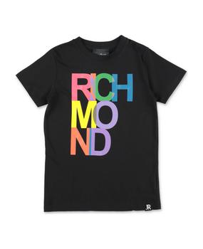 推荐John Richmond T-shirt Nera In Jersey Di Cotone商品