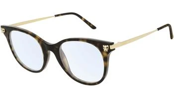 Cartier | Demo Cat Eye Ladies Eyeglasses CT0031O 005 50 4.4折