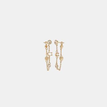Coach | Coach Outlet Signature Crystal Chain Earrings商品图片,4.3折