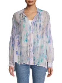 product Lade Abstract Tie-Neck Blouse image