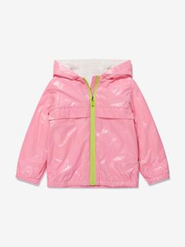 推荐Moncler Pink Baby Girls Hooded Nazira Rain Jacket商品