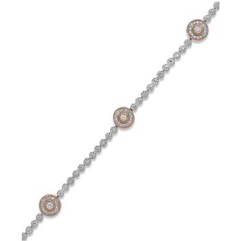 商品Diamond Circle Bracelet in 14k Rose Gold over Sterling Silver (1/2 ct. t.w.)图片