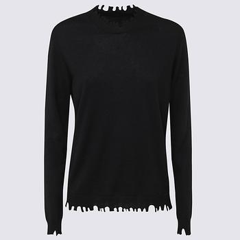 Uma Wang | UMA WANG BLACK CASHMERE KNITWEAR商品图片,7.4折×额外9折, 额外九折