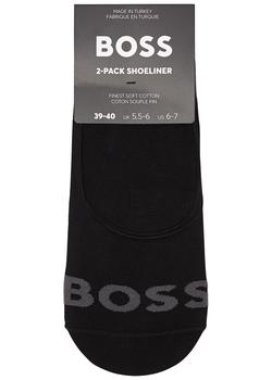 Hugo Boss | Black logo-intarsia cotton-blend trainer socks商品图片,满$1享8.9折, 满折