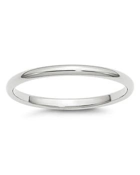 Bloomingdale's | Men's 2mm Half Round Band Ring in 14K White Gold - Exclusive,商家Bloomingdale's,价格¥3178