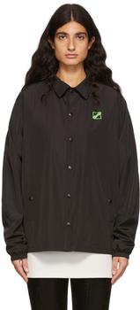 We11done | Black Polyester Windbreaker Jacket商品图片,额外8.5折, 独家减免邮费, 额外八五折