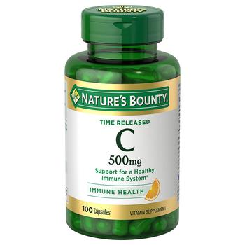 商品Nature's Bounty | Vitamin C Time Release Capsules, 500 mg,商家Walgreens,价格¥65图片