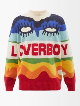 Charles Jeffrey Loverboy真假, Charles Jeffrey Loverboy | Logo-jacquard wool-blend sweater商品图片 5折