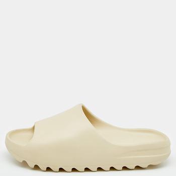 yeezy slide真假, [二手商品] YEEZY | Yeezy x Adidas Bone Rubber Flat Slides Size 47商品图片 8.1折