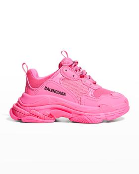 Balenciaga | Kid's Triple S Tonal Chunky Sneakers, Toddler/Kids商品图片,